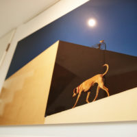 "On broadcast" (Fuerteventura Projekt 2016), auf Diasec von Fotograf Nino Strauch