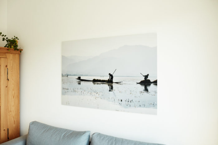 "Silhouetten, Inle See" (Myanmar Projekt 2015), auf Diasec von Fotograf Nino Strauch