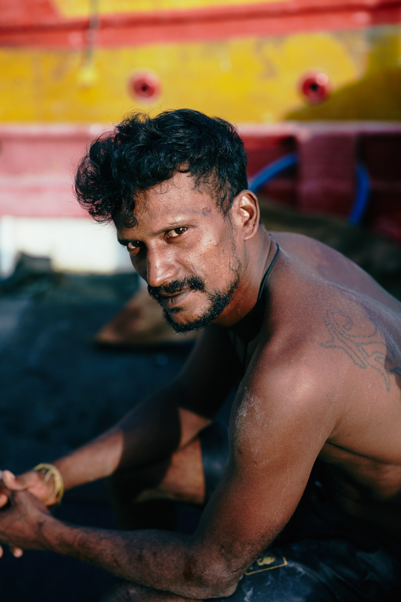 Portrait von einem Fischer nahe Trincomalee/ Sri Lanka, 2019