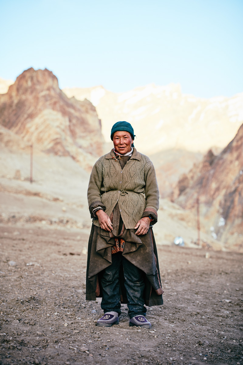 Bäuerin in Photoksar/ Ladakh/ Indien, 2018