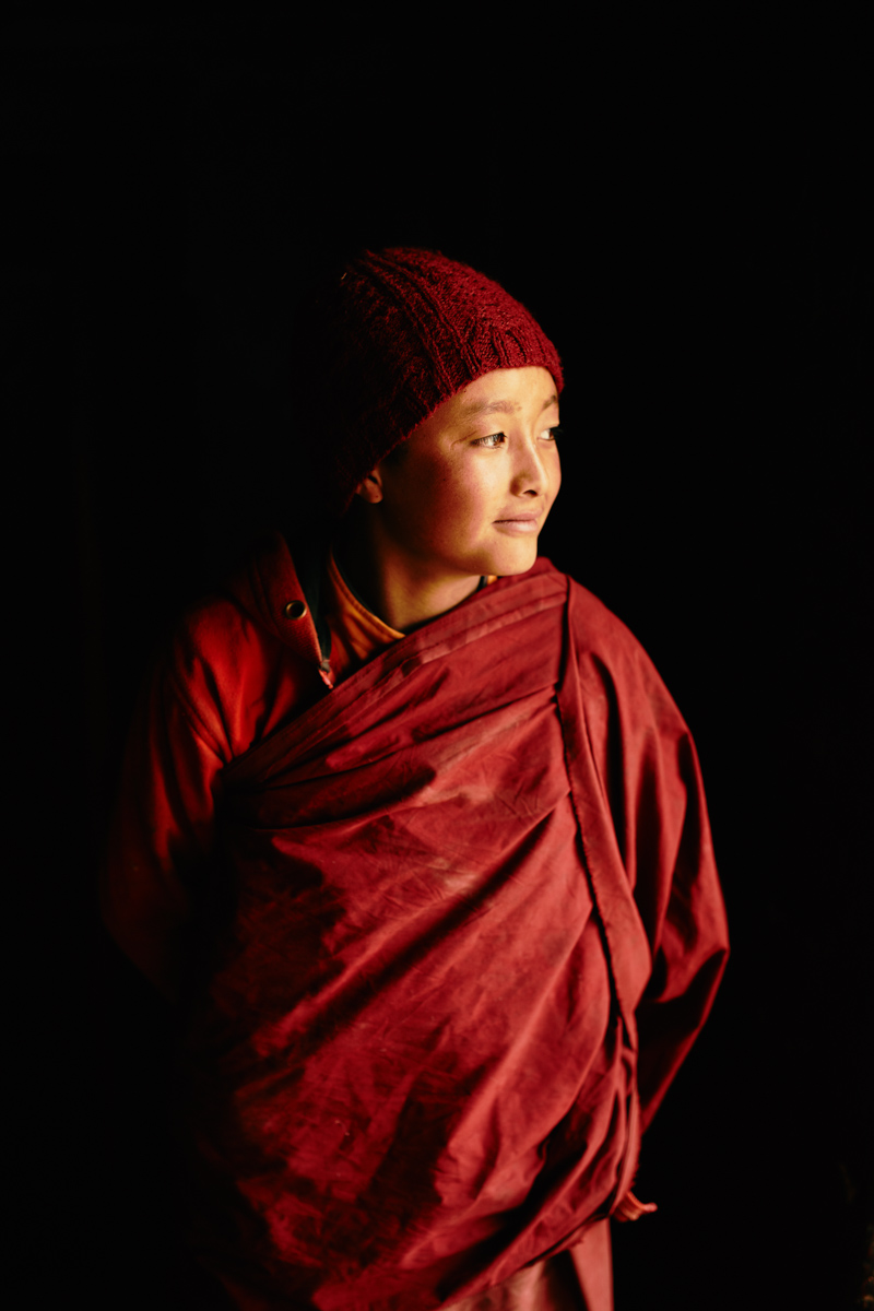 Sehr junger Mönch in Lingshed/ Ladakh/ Indien, 2018