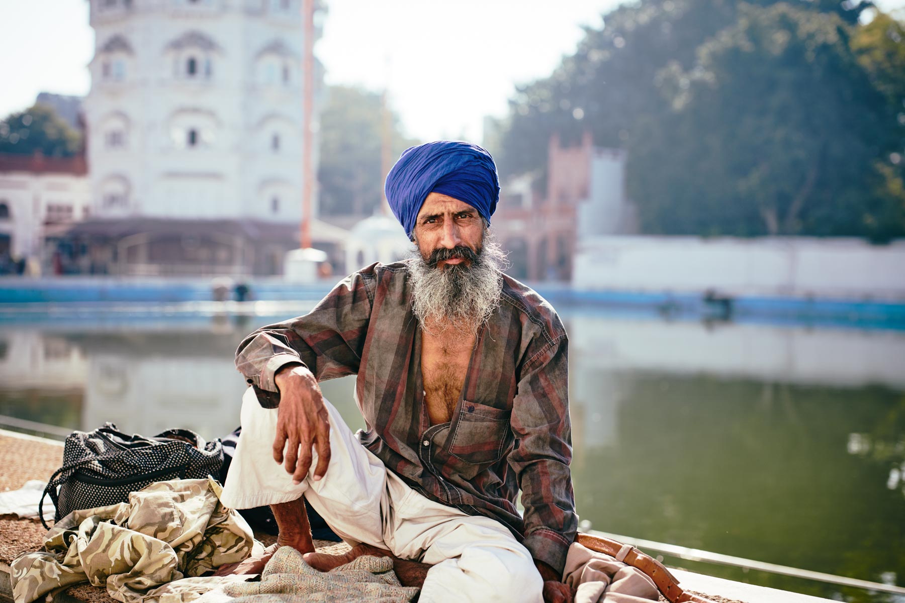 Portrait am goldenen Tempel in Amritsar/ Punjab/ Indien, 2018