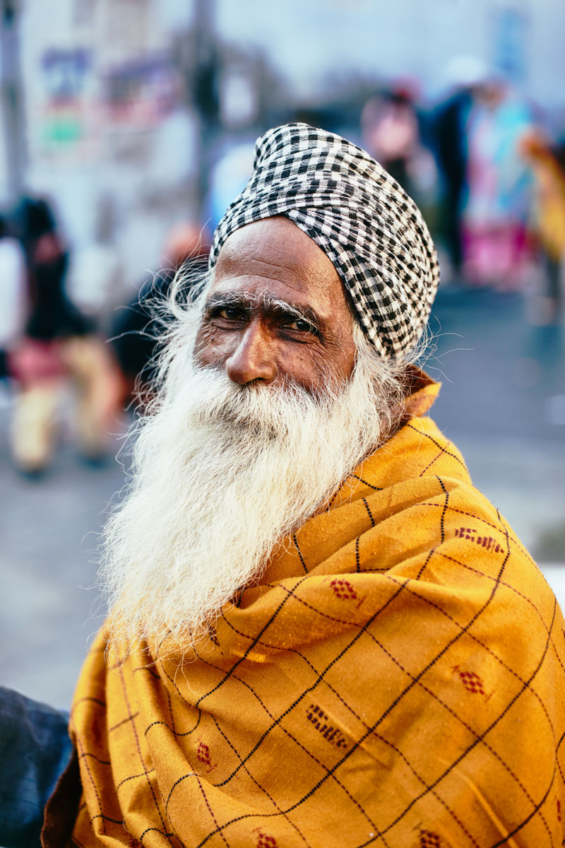 Portrait eines Mannes in Amritsar/ Punjab/ Indien, 2018